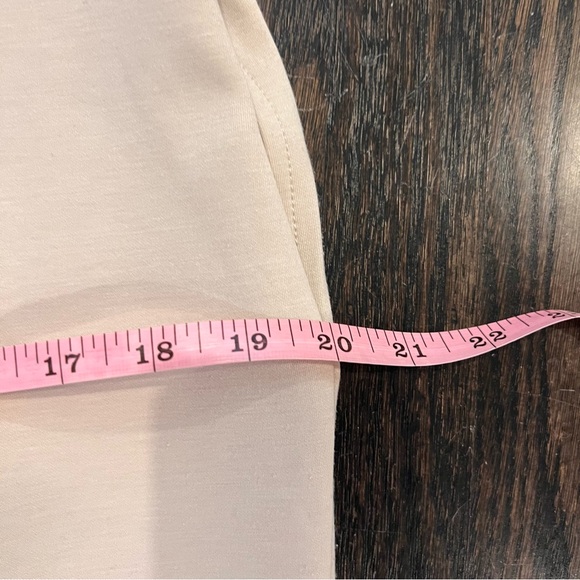 Rachel Zoe Tan Sleeveless Padded Shoulder Shift Dress Size Small Neutral Boho - Picture 5 of 9